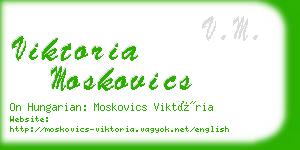 viktoria moskovics business card